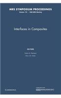 Interfaces in Composites: Volume 170