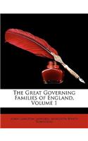 Great Governing Families of England, Volume 1