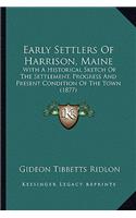 Early Settlers of Harrison, Maine