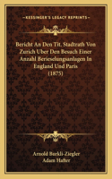 Bericht an Den Tit. Stadtrath Von Zurich Uber Den Besuch Einer Anzahl Berieselungsanlagen in England Und Paris (1875)