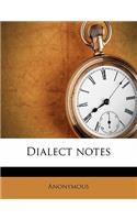 Dialect notes