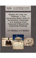 Western Air Lines, Inc., Petitioner, V. Civil Aeronautics Board, Arthur E. Summerfield, Postmaster U.S. Supreme Court Transcript of Record with Supporting Pleadings