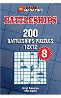 Battleships - 200 Battleships Puzzles 12x12 (Volume 8)