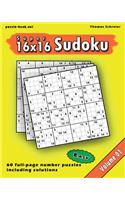 16x16 Super Sudoku: Easy 16x16 Full-page Number Sudoku, Vol. 1