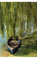 A Rowboat Under a Weeping Willow Tree Journal: 150 Page Lined Notebook/Diary