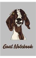 Goat Notebook: Cute Goat Journal With Lined Pages For Taking Notes, Perfect For Work Or Home, Best Gift For Goat Lovers.