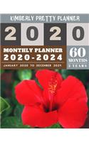 5 Year Monthly Planner 2020-2024: five year monthly planner - 60 Months Calendar, 5 Year Appointment Calendar, Business Planners, Agenda Schedule Organizer Logbook and Journal - Red (31 5 Year Monthly Planner 2020-2024)