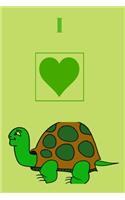 I Love Turtle Notebook: Journal Notebook for girls and boys