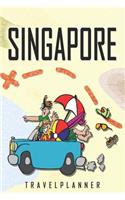 Singapore Travelplanner: Travel Diary for Singapore. A logbook with important pre-made pages and many free sites for your travel memories. For a present, notebook or as a pa