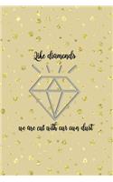 Like Diamonds We Are Cut With Our Own Dust