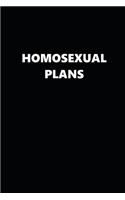 2020 Weekly Planner Homosexual Plans Black White Design 134 Pages