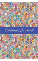 Cristina's Journal: Cute Personalized Name Notebook for Girls & Women - Blank Lined Gift Journal/Diary for Writing & Note Taking