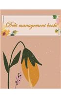 Debt management books: Debit management, income, cost monthly, qualency of credit class and amount you want to return Planner 8.5" x 11"- 120 Pages