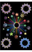 Rainbow Stars: 6 X 9 Blank Lined Journal