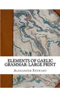 Elements of Gaelic Grammar: Large Print
