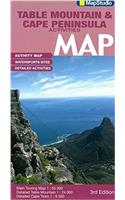 Road map Table Mountain and Cape Peninsula activities