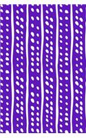 Bullet Journal Notebook White Lines and Spots Pattern 5: 112 Page Numbered Graph Style Grid Bullet Journal with Index Pages and Key Pages in Portable 6 X 9 Size.