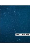 Sketchbook: 8" x 10", Drawing Sketchbook, Unlruled Notebook, Drawing Paper Pad, Space (2) - (Sketch book)