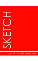 Candy Apple Red Sketch Book