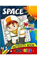 Space Word Search Activity Book for Kids