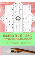 Sudoku 9 X 9 - 250 Next to Each Other - Anti - Diagonal - Level Silver