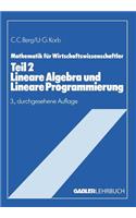 Lineare Algebra Und Lineare Programmierung