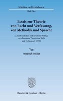 Essais Zur Theorie Von Recht Und Verfassung, Von Methodik Und Sprache