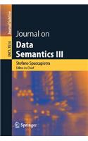 Journal on Data Semantics III: (3534 Lecture Notes in Computer Science)