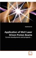 Application of MeV Laser Driven Proton Beams