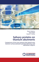 Salivary proteins on titanium abutments