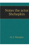 Notes the actor Shchepkin