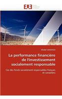 La Performance Financière de l''investissement Socialement Responsable