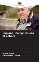 Implant - Complications et échecs