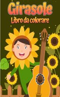 Libro da colorare di girasole