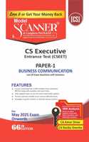 Business Communication (Paper 1 | CS Executive Entrance | CSEET) Scanner - Including questions and solutions | 2022 Syllabus | Applicable for July 2024 Exam Onwards | Green Edition