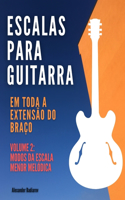 Escalas para Guitarra em toda a extensão do braço