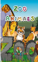 Zoo Animals Coloring Book