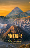 Volcanoes Calendar 2021: 16 Month Calendar