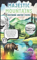 Majestic Mountains 'Southern United States', flora and fauna, kids coloring books