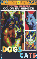 Mystery Mosaics Color By Number Dogs and Cats