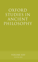 Oxford Studies in Ancient Philosophy