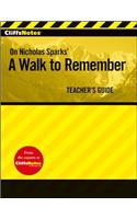 CliffsNotes on Nicholas Sparks' A Walk to Remember: Teacher's Guide(English)