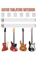 Guitar Tablature Notebook: 5 Blank Chord Diagrams Seven 6-line Staves per page with 110 pages printed on both sides in an 8.5x11 size.