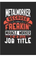 Metalworker Because Freakin' Miracle Worker Is Not an Official Job Title