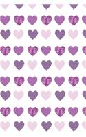 Hearts wallpaper notebook purple