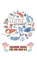 Little Mermaid Coloring Books For Kids ages 6-8