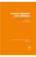 Human Memory and Amnesia (Ple: Memory)