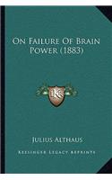 On Failure Of Brain Power (1883)