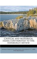 Critical and historical essays contributed to the Edinburgh review