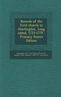 Records of the First Church in Huntington, Long Island, 1723-1779